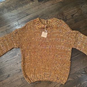 Yellow Confetti Sweater Size L